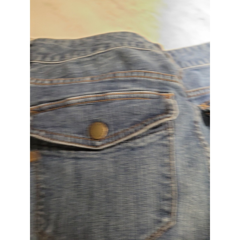 LRL Lauren Jeans Co. Womens Size 12 Dark Wash Mid Rise Straight‎ Leg 5 Pocket - Picture 4 of 5